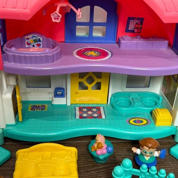 Fisher Price Little People Sweet Sounds Home Tested and Working, 10 Accessories - Picture 3 of 9